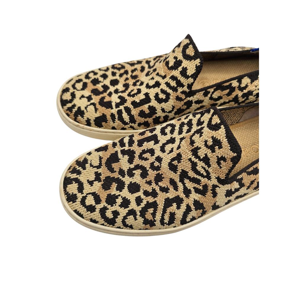 Rothys Womens Slip On Sneakers US 8 EU 38.5 Leopard Cat Animal Print Shoes - Picture 2 of 7